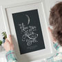 Personalised 'I Love You To The Moon And Back' Print, thumbnail 2 of 8