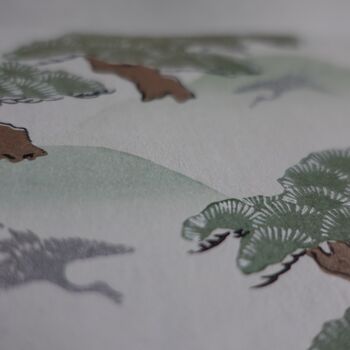 Delicate Japanese Pine Forest Print, 8 of 9