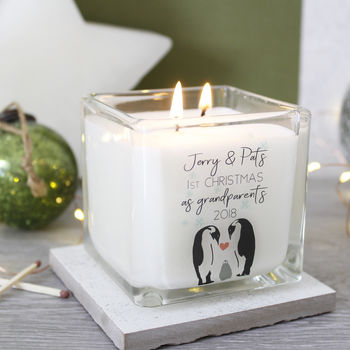 Grandparents First Christmas Penguin Scented Candle, 6 of 6