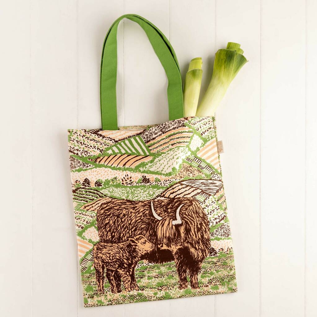 Highland Cow Love Tote Bag, 1 of 10