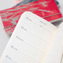 2026 Diary Matilda Myres Slim Weekly Notes Personalised, thumbnail 5 of 11