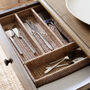 Marbury Rattan Cutlery Storage Organizer, thumbnail 1 of 4