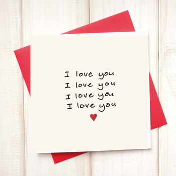 I Love You Card, 2 of 2