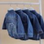 Personalised Embroidered Wild Flower Children's Denim Jacket, thumbnail 4 of 9