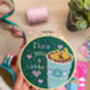 I Like You A Latte Cross Stitch Kit, thumbnail 2 of 7