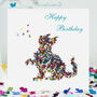 Butterfly Cat And Butterflies Birthday Card, thumbnail 1 of 12