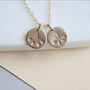 Gold Plated Or Sterling Silver Date + Initial Necklace, thumbnail 5 of 8