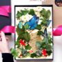Blue Butterfly Woodland Fragranced Birthday Card, thumbnail 1 of 9
