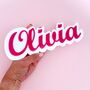 Personalised Layered Name Sign For Child's Bedroom, thumbnail 3 of 9