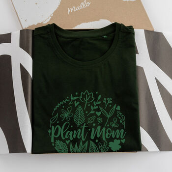 'Plant Mom' Illustration Cotton T Shirt, 2 of 6