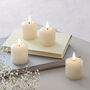 Set Of Four Realistic Flame LED Votive Candles, thumbnail 1 of 4