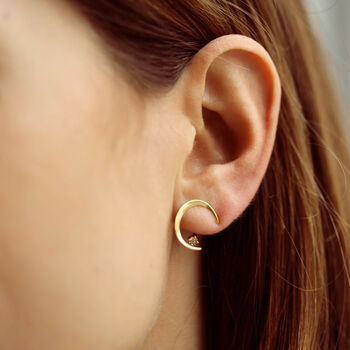 Sterling Silver 18ct Gold Delicate Ear Jacket, 2 of 8