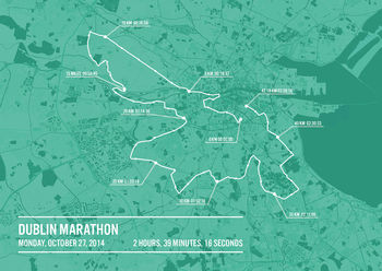 Personalised Dublin Marathon Poster, 8 of 11