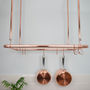 Copper Ceiling Pan Rack, Organiser, Rectangular Shaped, thumbnail 4 of 5