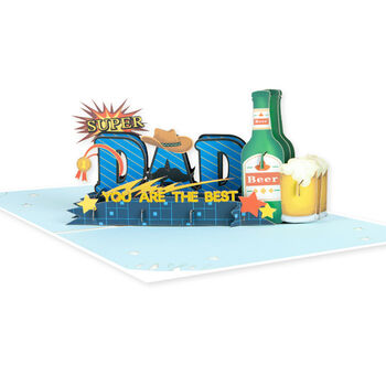 Happy Father's Day Pop Up Card Gift For Dad, 2 of 5