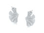 Silver Plated Julia Gingko Leaf Stud Earrings, thumbnail 1 of 2