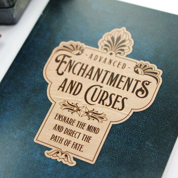 Spell Book Themed Notebook 'Enchantments And Curses', 2 of 8