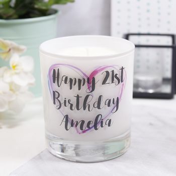 Personalised Birthday Luxury Scented Candle, 4 of 7