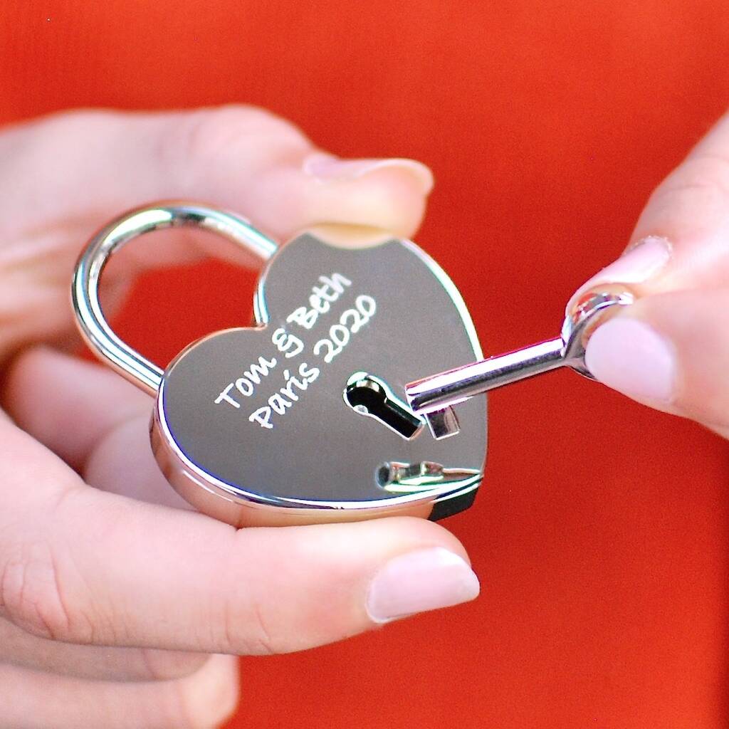 Personalised Locked In Love Padlock By Penelopetom 