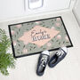 Personalised Spring Blossoms Rubber Doormat, thumbnail 1 of 5
