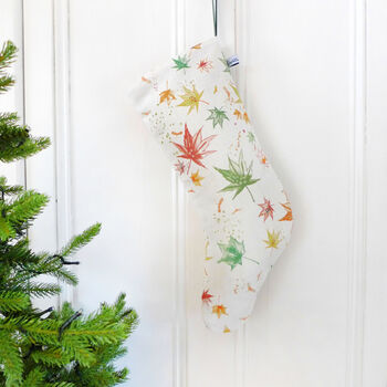 Leaves Linen Stocking, 2 of 5