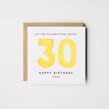 Personalised 18th Birthday Card *Age/Colour Options, 2 of 4