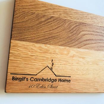 My Home Personalised Chopping Serving Board, 2 of 3