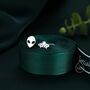 Mismatched Alien And Ufo Stud Earrings, thumbnail 1 of 9
