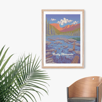 Rocky Mountain National Park Travel Poster Art Print, 4 of 8