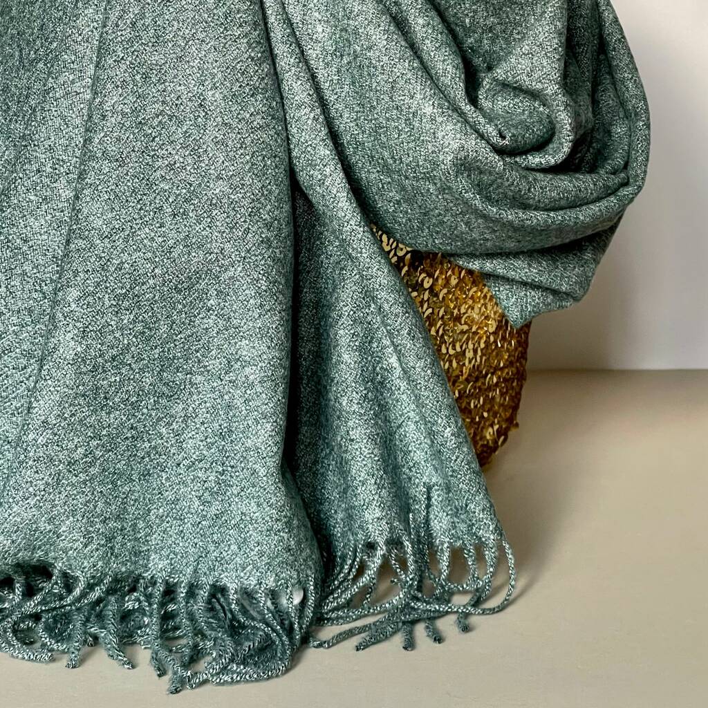 Dark Green Tassel Blanket Scarf By Nest Gifts | notonthehighstreet.com