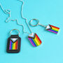 Progress Pride Stainless Steel Dog Tag, thumbnail 3 of 4