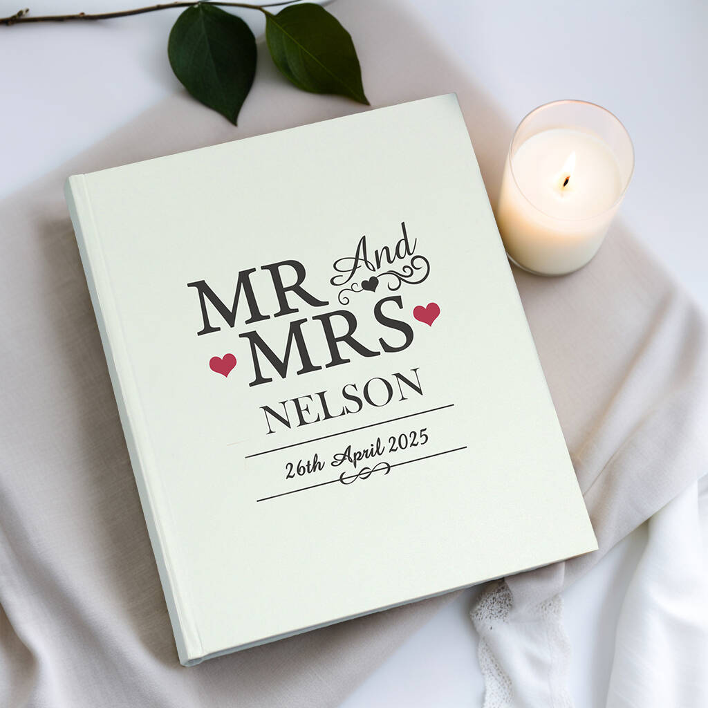 Personalised Mr And Mrs Photo Album, 1 of 5