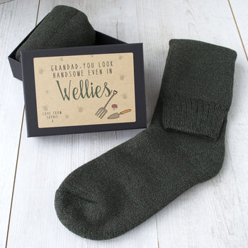 Personalised Welly Socks Gift Box, 3 of 3