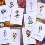 Flower Table Name Card, thumbnail 1 of 10