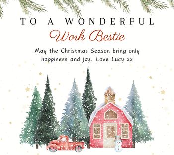 Christmas Personalised Soy Wax Candle Gift For Work Bestie, Coworker, 8 of 9