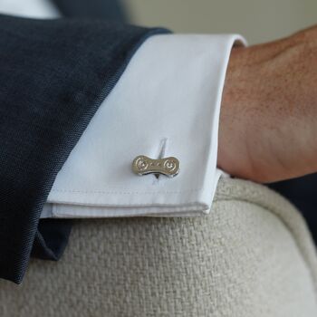 Personalised Bicycle Chain Link Cufflinks, 2 of 12