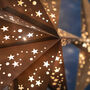 Paper Star Lanterns | Cream Bundle Of Five Stars, thumbnail 2 of 7
