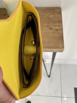 Personalised Yellow Leather Sunglasses Case, 6 of 12