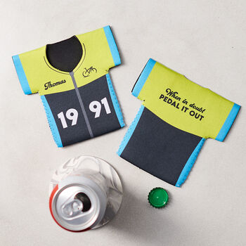 Personalised Cycling Shirt Can Cooler, 3 of 5