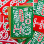 Pack Of Four Christmas Cards Ho Ho Ho, thumbnail 6 of 7