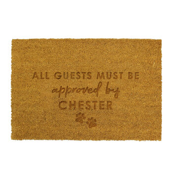 Personalised Approved By The Dog Indoor Doormat, 5 of 6