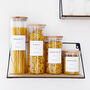 Bamboo Storage Jar With Personalised Minimalist Label, thumbnail 1 of 12