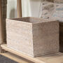 Marbury Rectangle Rattan Console Table Basket, thumbnail 4 of 4