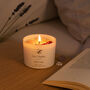 Aromatherapy Rose Soy Candle With Rose Quartz Crystals Travel Size, thumbnail 4 of 12