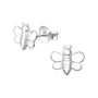Bee Sterling Silver Earrings, thumbnail 5 of 7