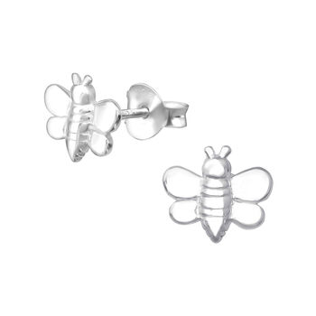 Bee Sterling Silver Earrings, 5 of 7