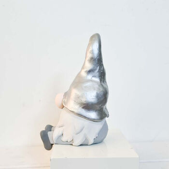 Gonk Handmade Scandinavian Gnome Silver, 6 of 8