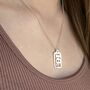 16th Birthday Sterling Silver Tag Necklace, thumbnail 2 of 3