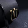 Sterling Silver Ball Chain Earrings, thumbnail 1 of 12