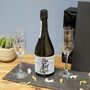 Fizz Personalised Prosecco And Flutes Set In Gift Box, thumbnail 3 of 3